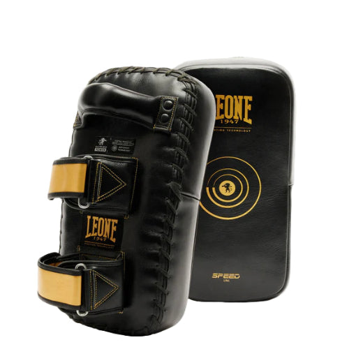 LEONE CURVED KICK PADS "Power Line" LEATHER - GM420