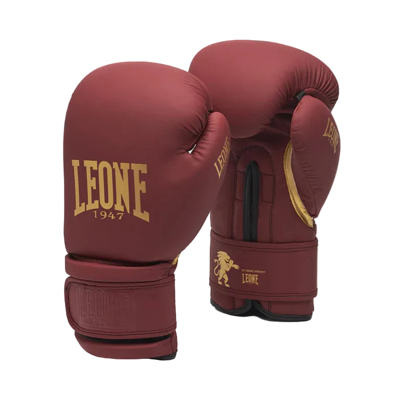 LEONE Gloves - Muay Thai / Boxing Gloves "IDOL" (Red Maroon) - GN059D