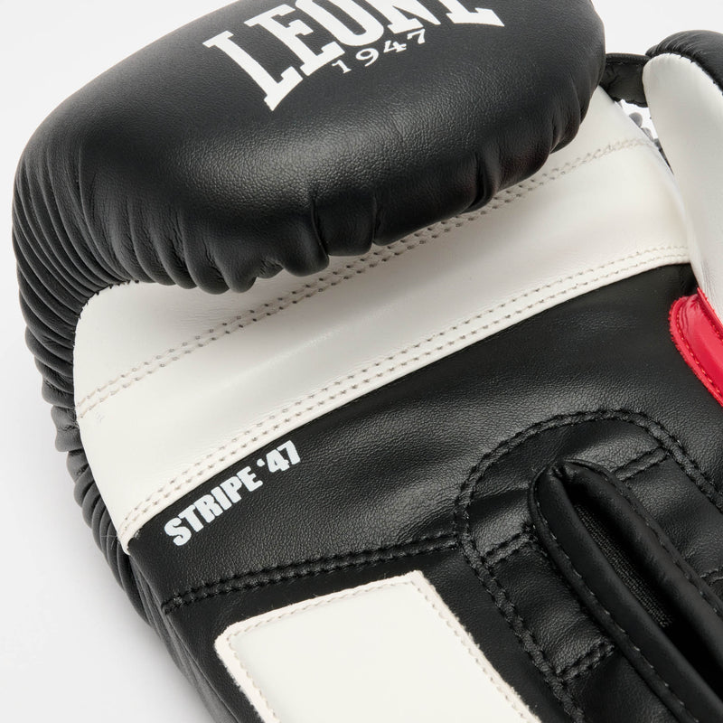 LEONE Gloves - "STRIPE '47 BOXING GLOVES" (Black) - GN209