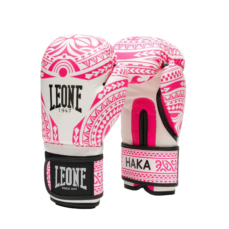 LEONE Gloves - Boxing Gloves "HAKA" (Pink) - GN329