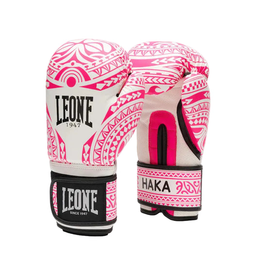 LEONE Gloves - Boxing Gloves "HAKA" (Pink) - GN329