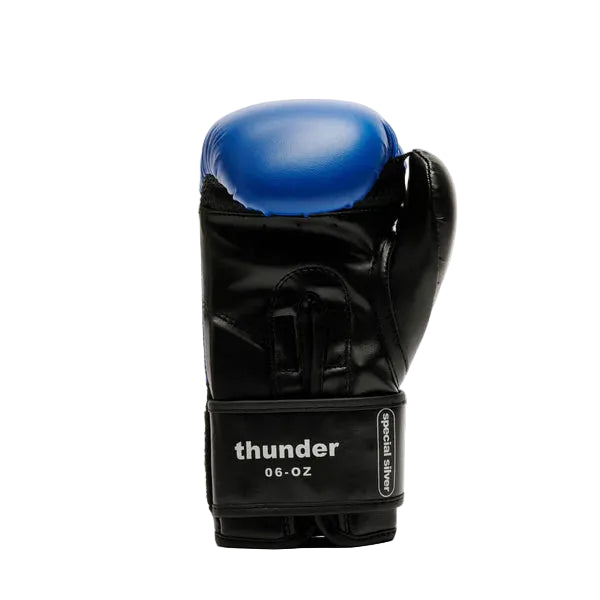 LEONE Gloves - JUNIOR Muay Thai / Boxing Gloves "Thunder" (Blue) - GN383J