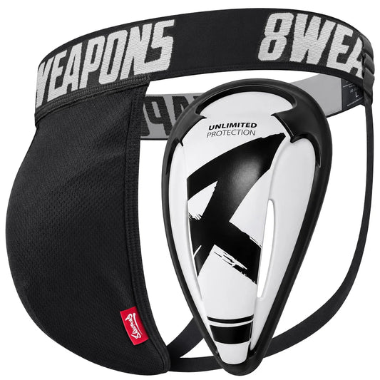 8WEAPONS - Groin Guard Unlimited - (Black/White)