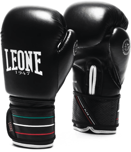 LEONE Gloves - Boxing Gloves "Flag" (Black) - GN212