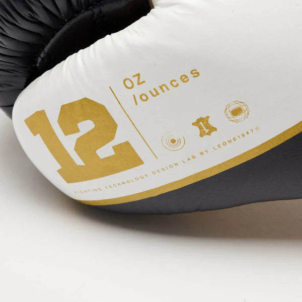 LEONE Gloves - LEATHER Muay Thai / Boxing Gloves "SHOCK X - Blue" - GN047X