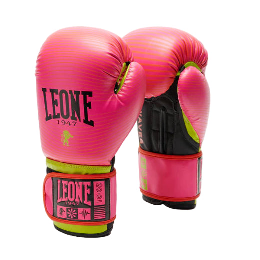 LEONE Gloves - Boxing Gloves "Waves" (Pink-Fuxia) - GN313