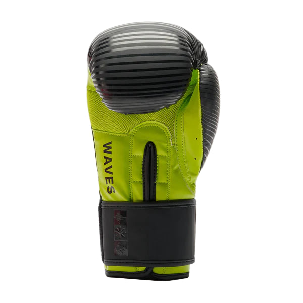 LEONE Gloves - Boxing Gloves "Waves" (Black-Green) - GN313