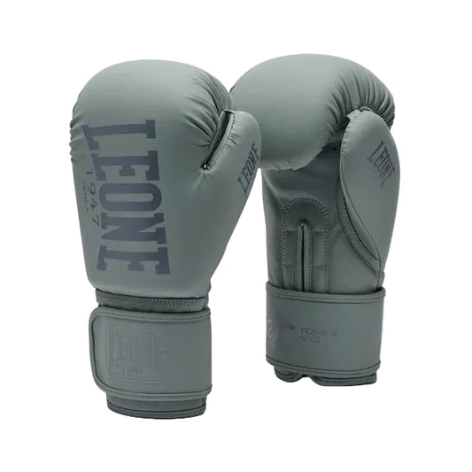 LEONE Gloves - Muay Thai / Boxing Gloves "Tone X" (Grey) - GN058
