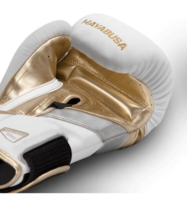 HAYABUSA Gloves - T3 Boxing Gloves - White/Gold