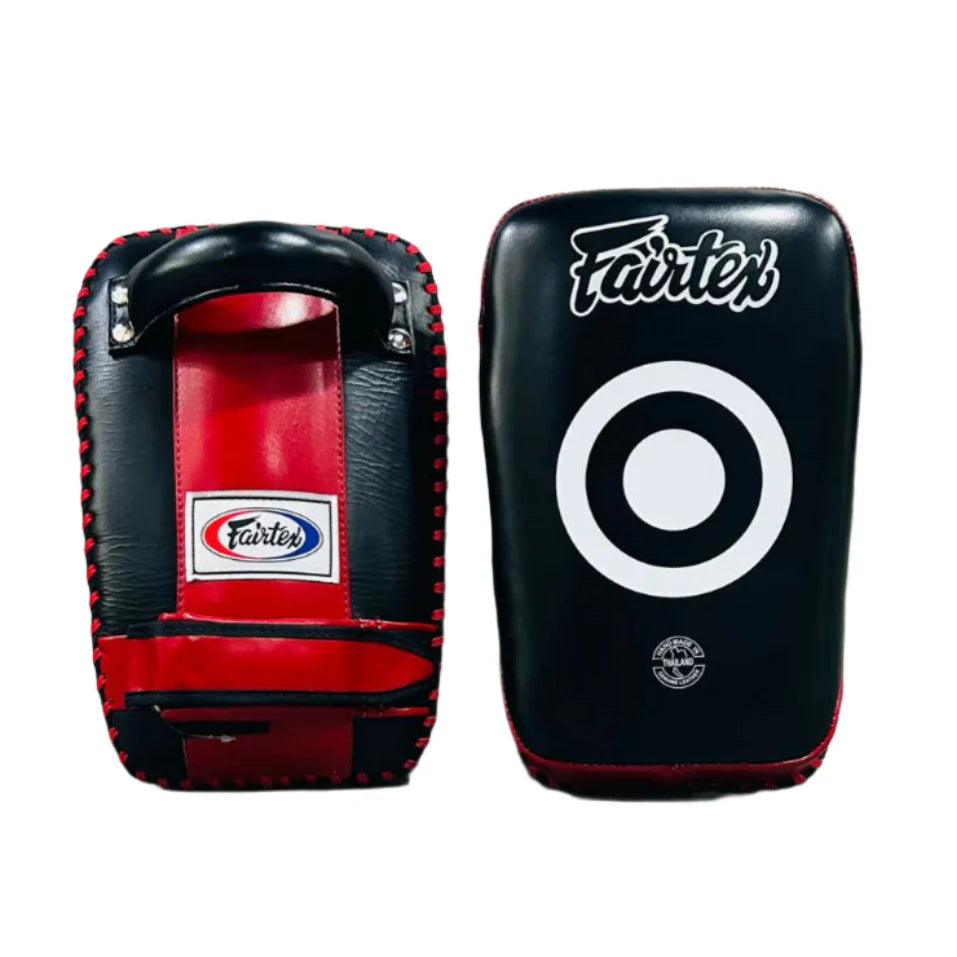 Fairtex Thai Kick Pads (Black / Red) - KPLC1