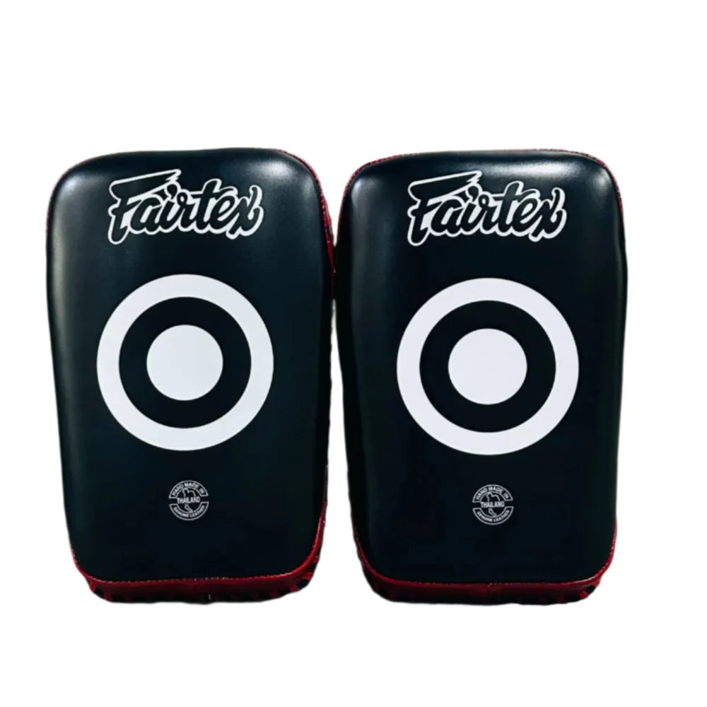 Fairtex Thai Kick Pads (Black / Red) - KPLC1