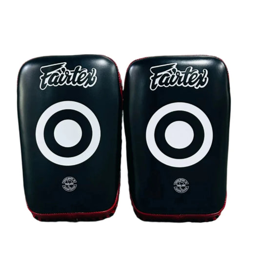 Fairtex Thai Kick Pads (Black / Red) - KPLC1