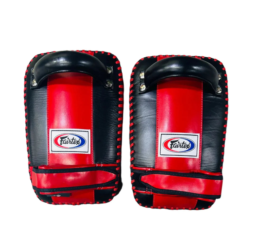 Fairtex Thai Kick Pads (Black / Red) - KPLC1