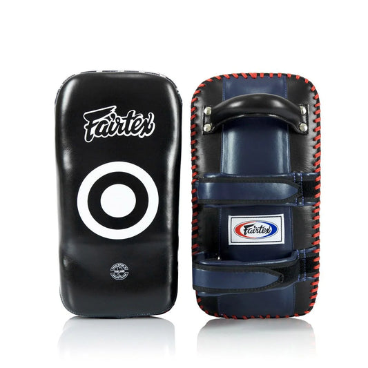 Fairtex LONG CURVED THAI PADS (Black/Blue) -KPLC4