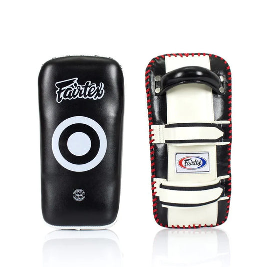 Fairtex LONG CURVED THAI PADS (Black/White) -KPLC4