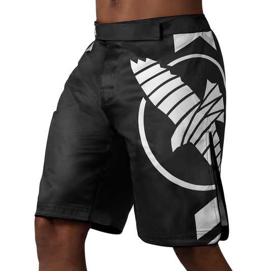 HAYABUSA - Icon MMA Shorts - (Black/White)