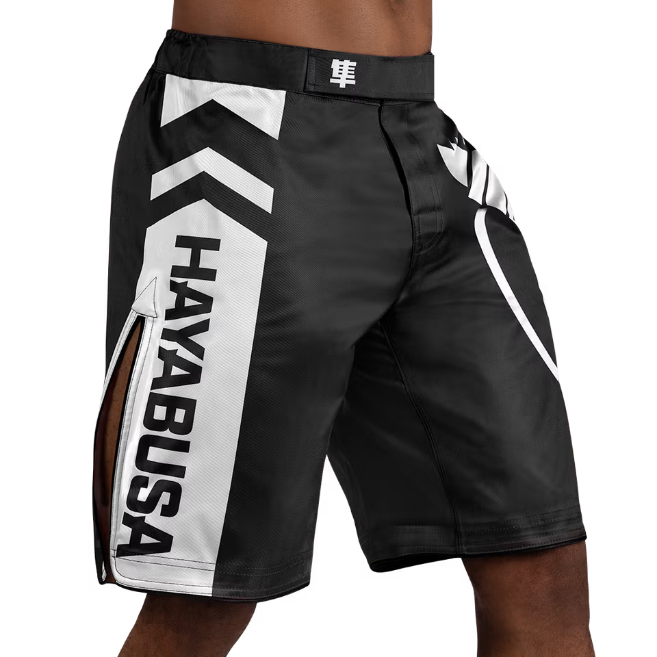 HAYABUSA - Icon MMA Shorts - (Black/White)