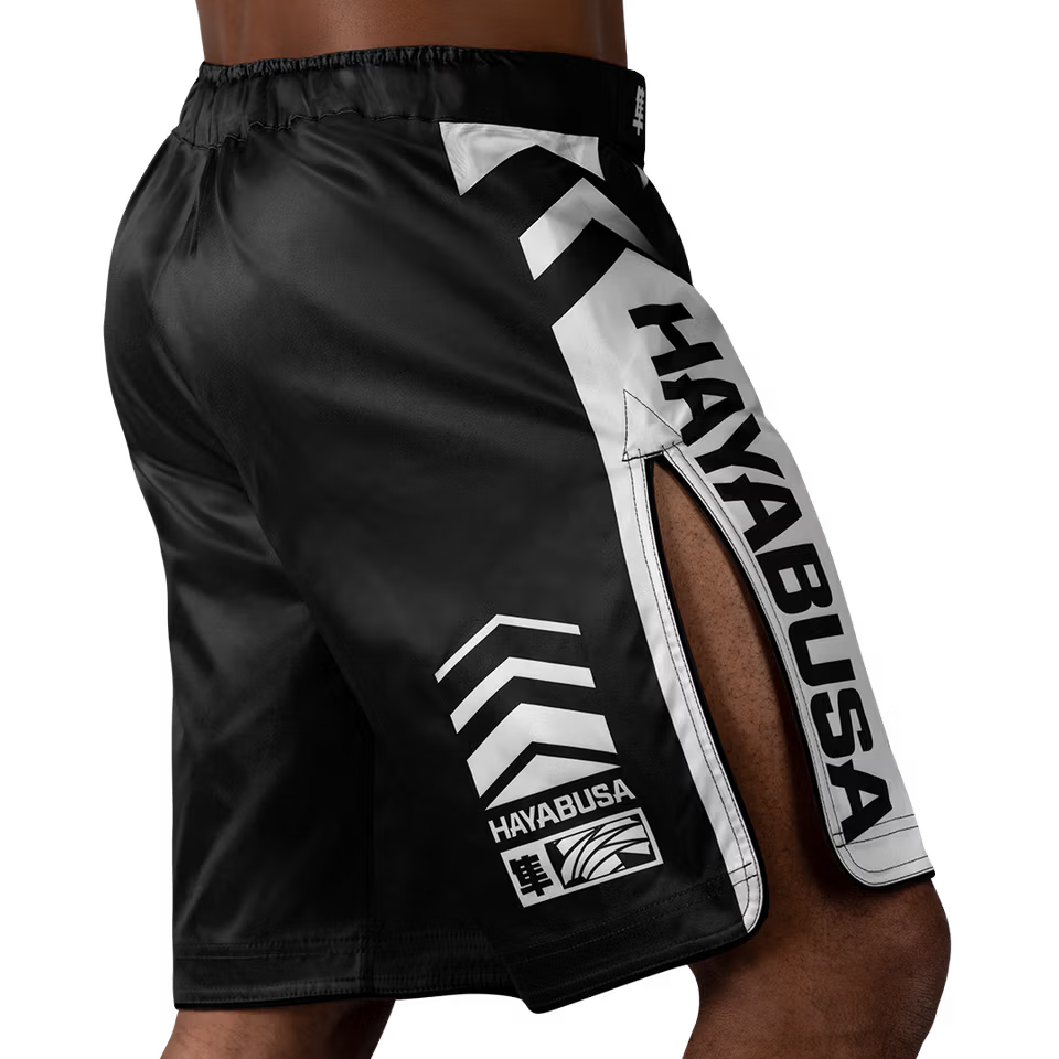 HAYABUSA - Icon MMA Shorts - (Black/White)