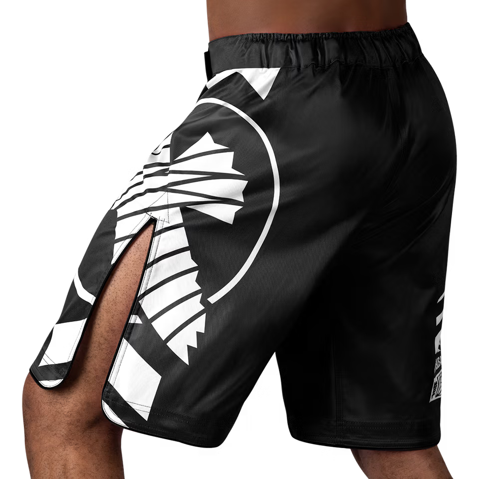 HAYABUSA - Icon MMA Shorts - (Black/White)
