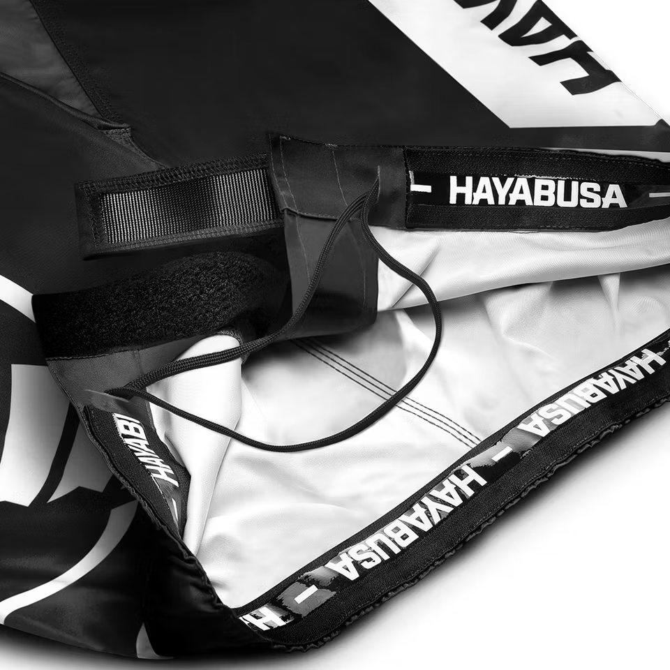 HAYABUSA - Icon MMA Shorts - (Black/White)