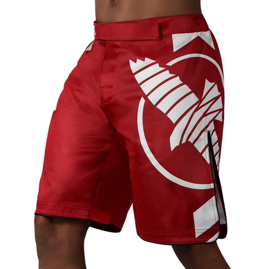 HAYABUSA - Icon MMA Shorts - (Red/White)