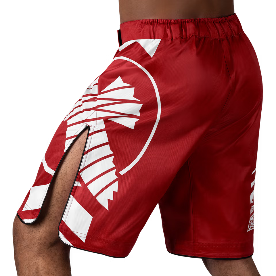 HAYABUSA - Icon MMA Shorts - (Red/White)