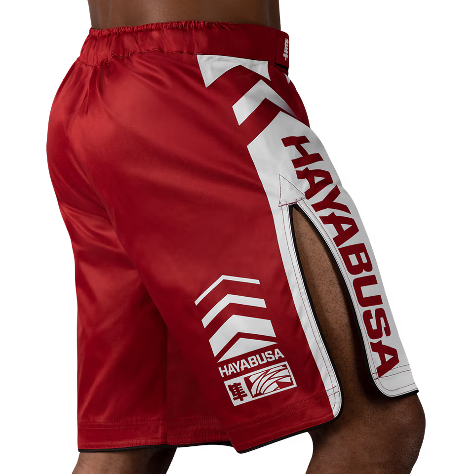HAYABUSA - Icon MMA Shorts - (Red/White)