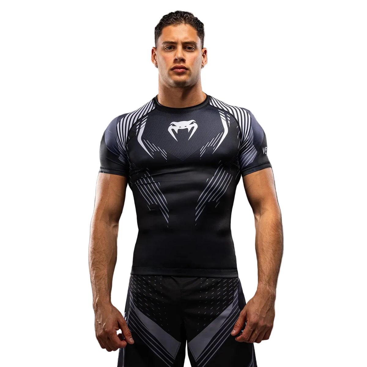 VENUM RASHGUARD No - Gi 6.0 Short Sleeve (Black/White)