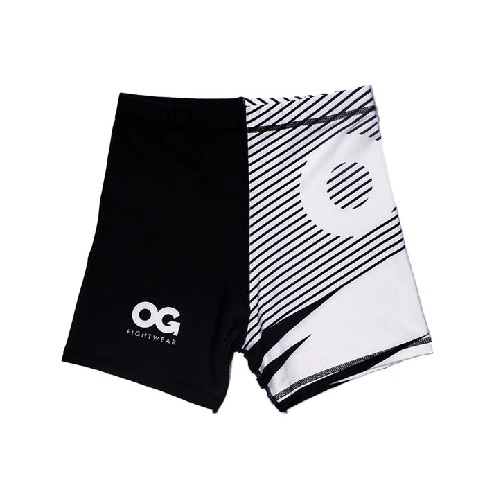 OG - Performance Stretch MMA Short Women - (Black/White)