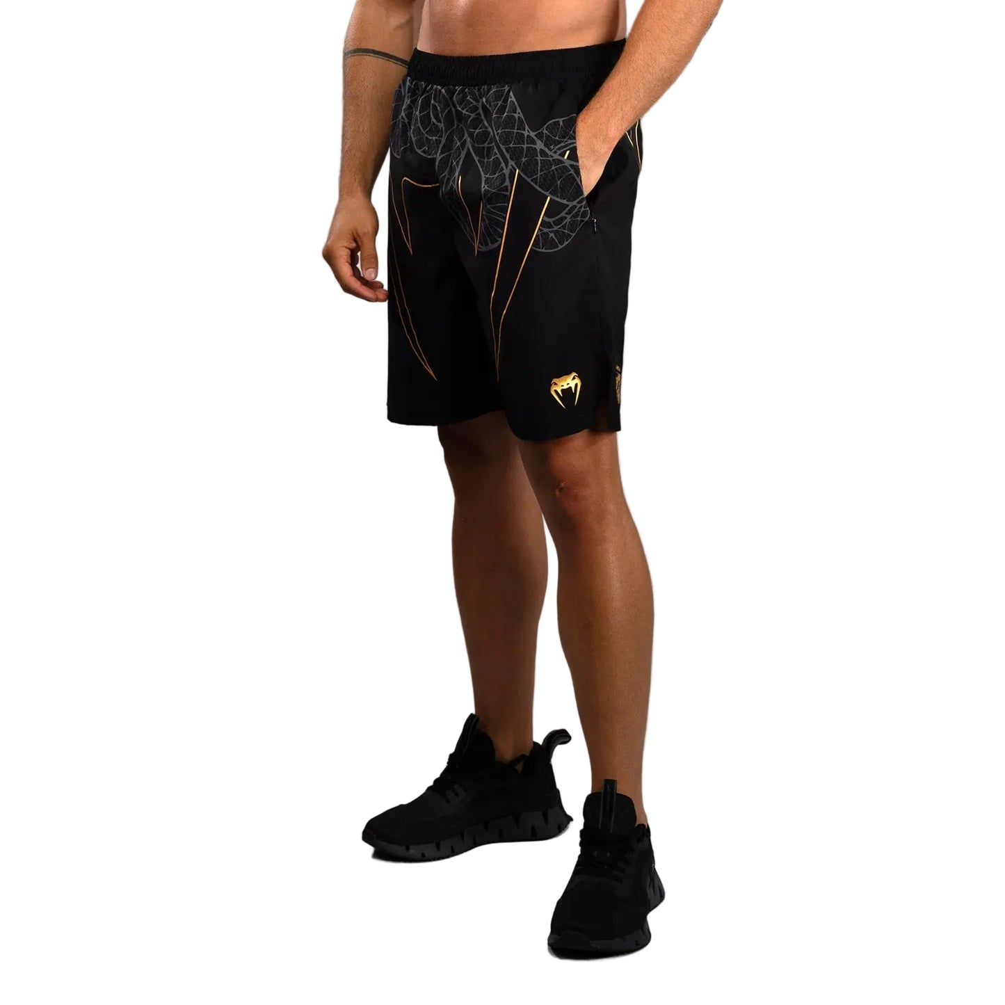VENUM Serpenti Training Shorts - (Black/Silver/Gold)