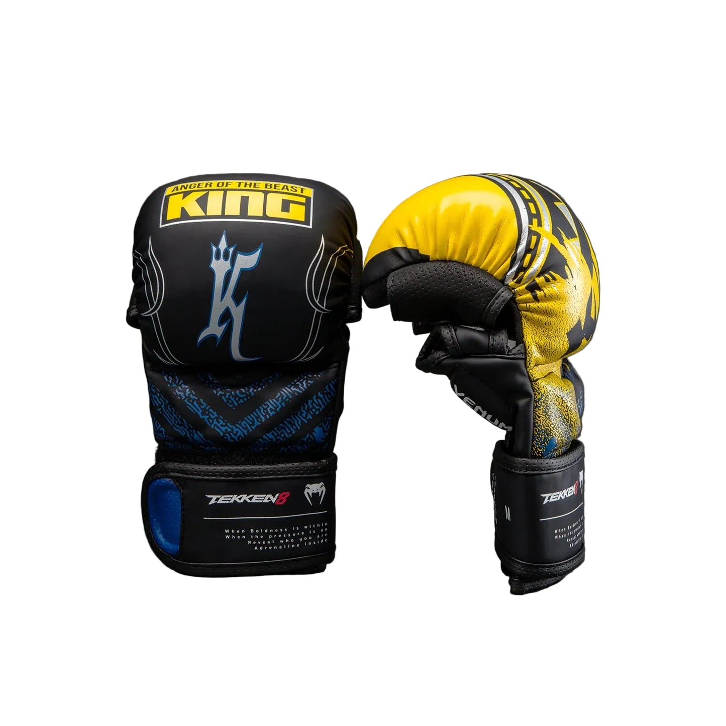 Venum x TEKKEN 8 Sparring Gloves - King (Black/Yellow)
