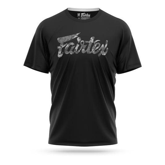 Fairtex T-SHIRT CAMO SPORT (Black/Grey) - TST179