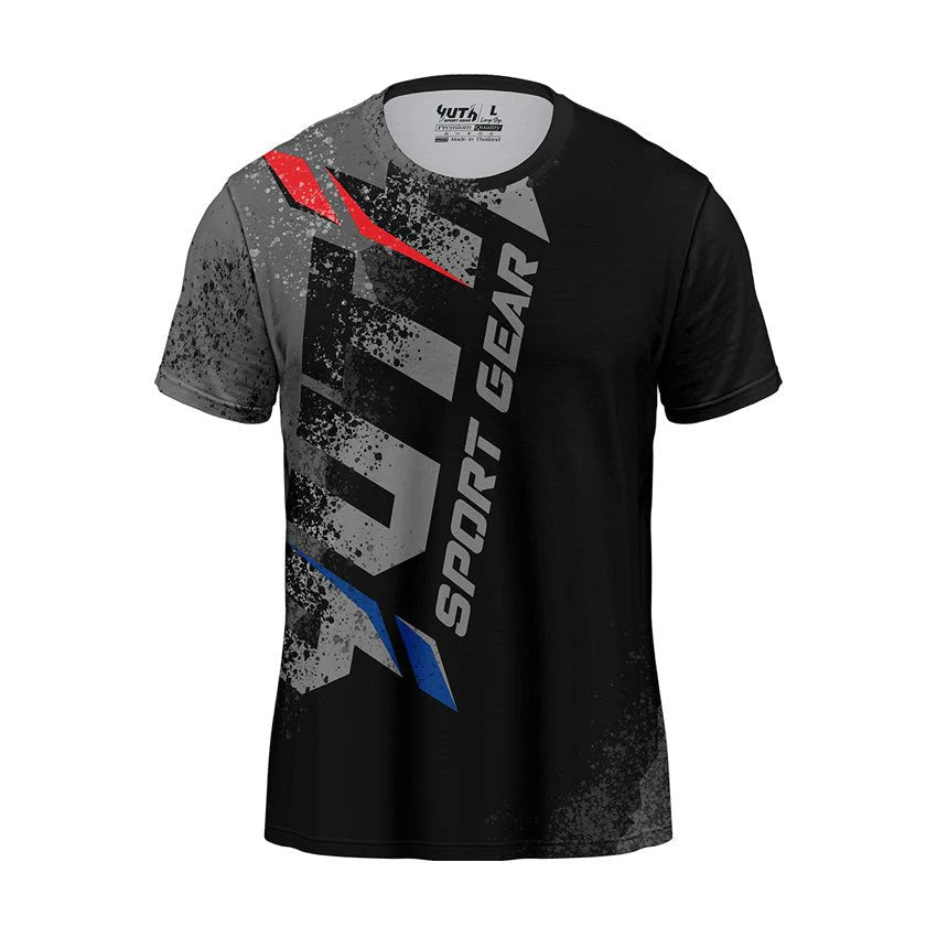 YUTH - Men's Crossbody T-Shirt - (Black)