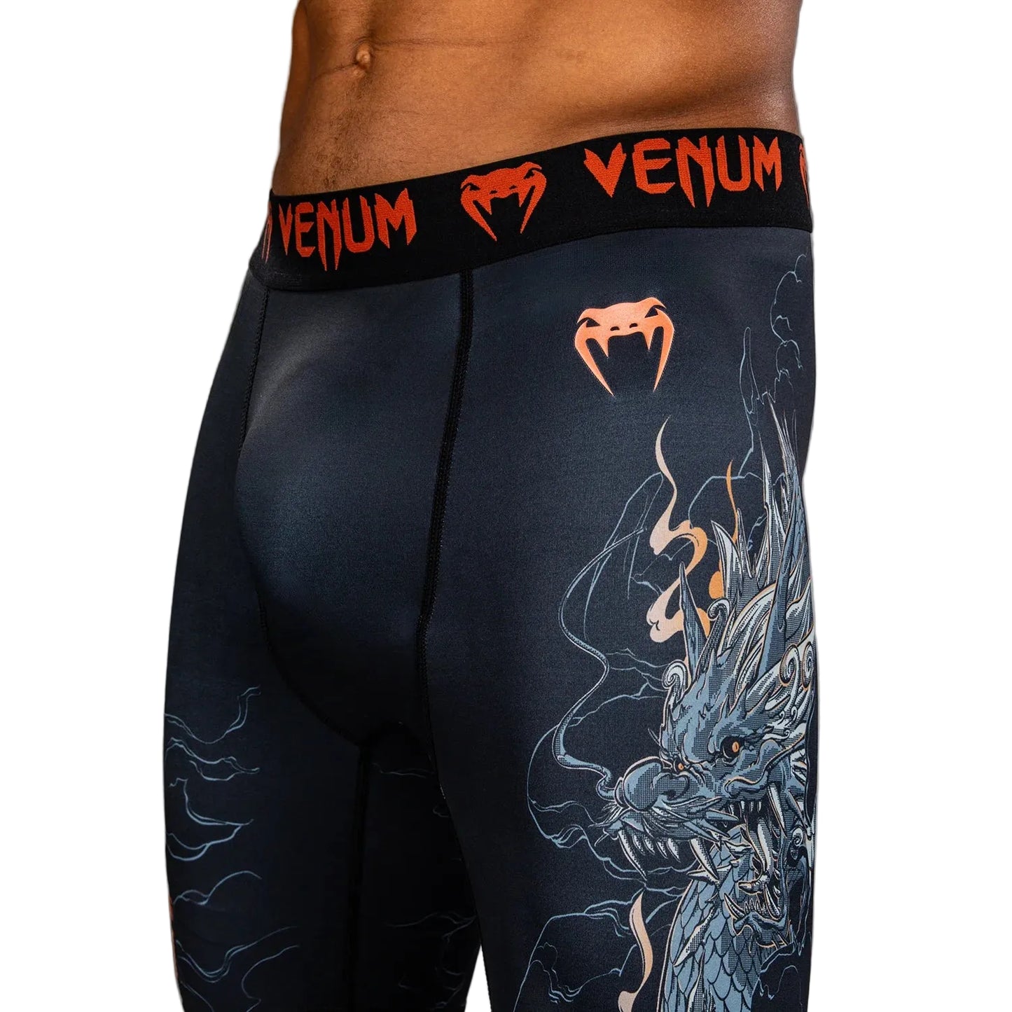 VENUM Thunder Dragon Vale Tudo Short - (Black/Grey/Copper)