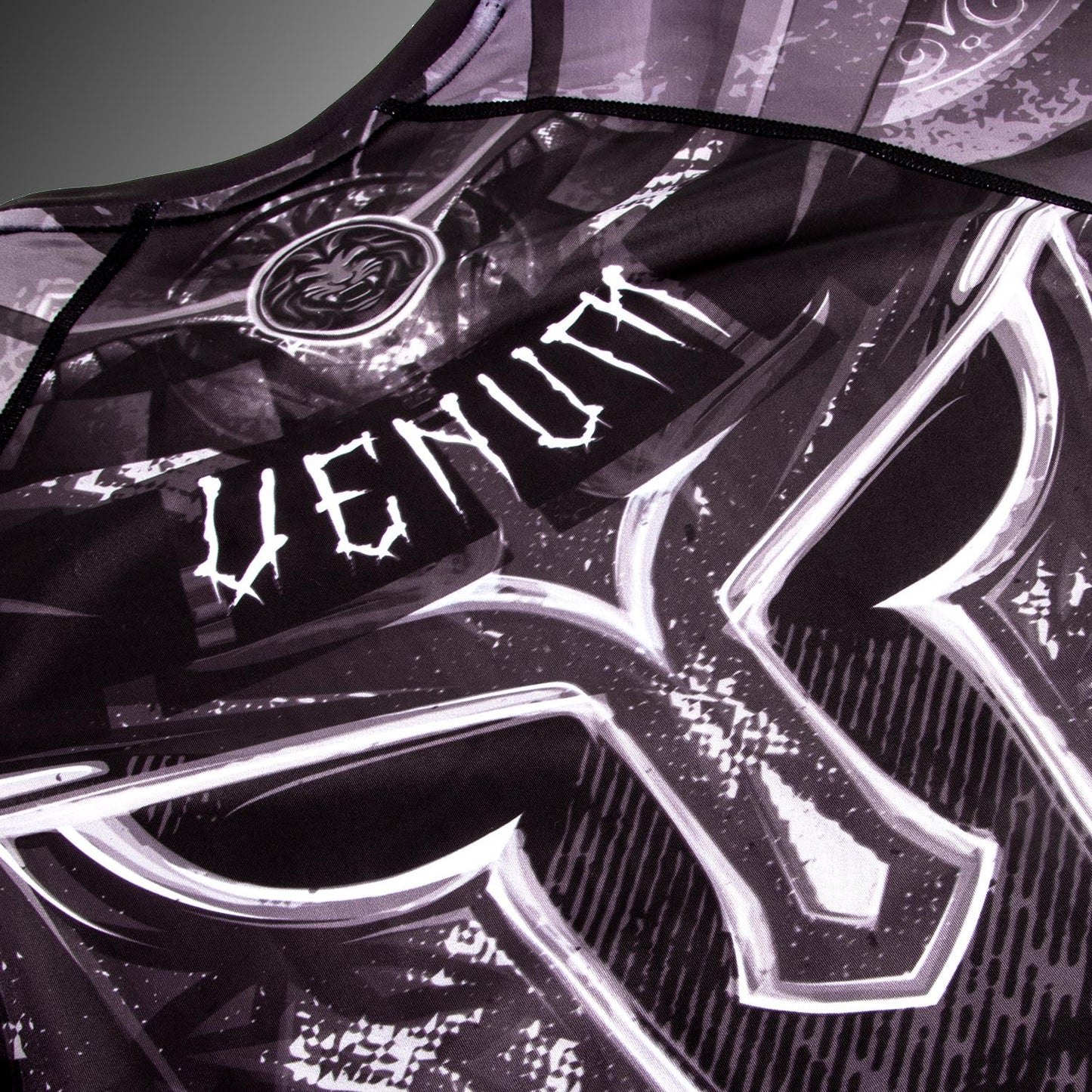 VENUM RASHGUARD Gladiator 3.0 Short Sleeves (Black/White)