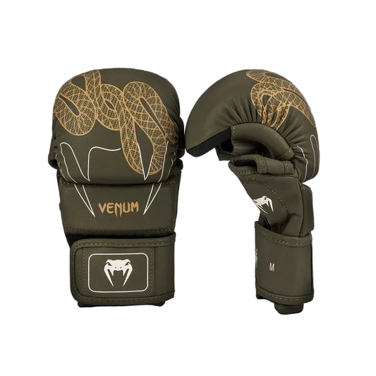 Venum - Serpenti MMA Sparring Gloves (Khaki/Bronze/Ivory)