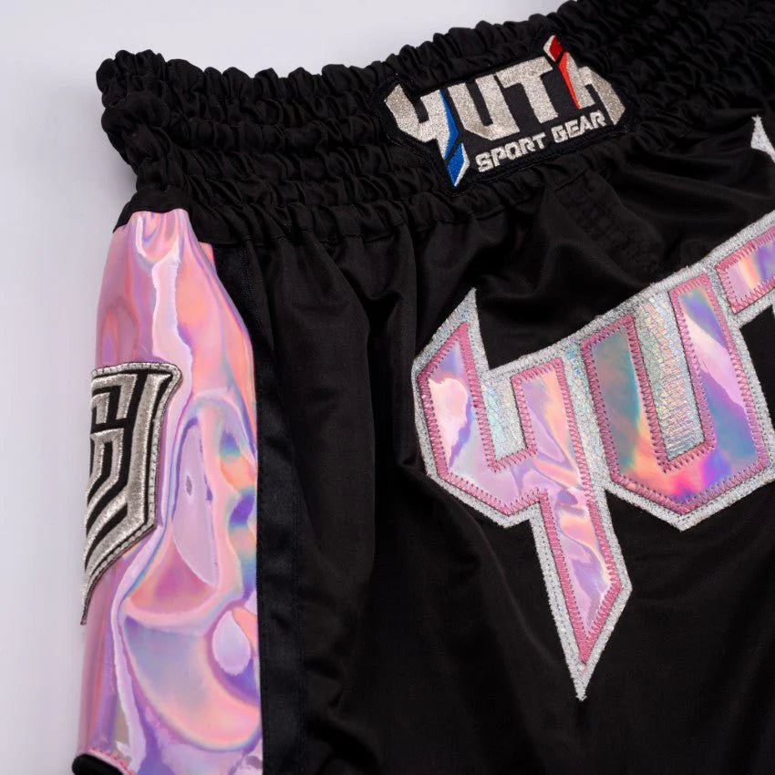 YUTH - Hologram Thai Short - (Black/Pink)