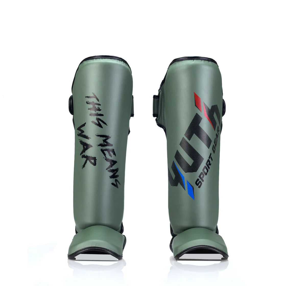 YUTH - Sport Line Shin Guards - (Army Green)