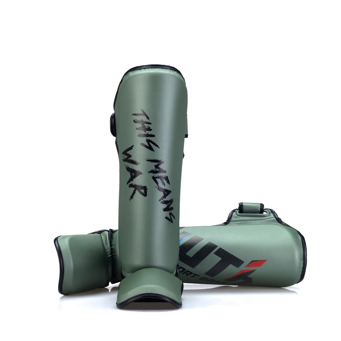 YUTH - Sport Line Shin Guards - (Army Green)