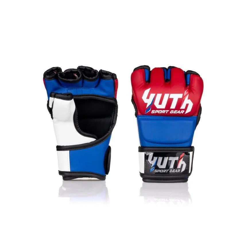 YUTH - MMA Competition Gloves - (Red/White/Blue)