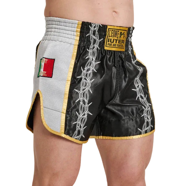 LEONE KICK THAI SHORT BARBEWIRED - AB05IU