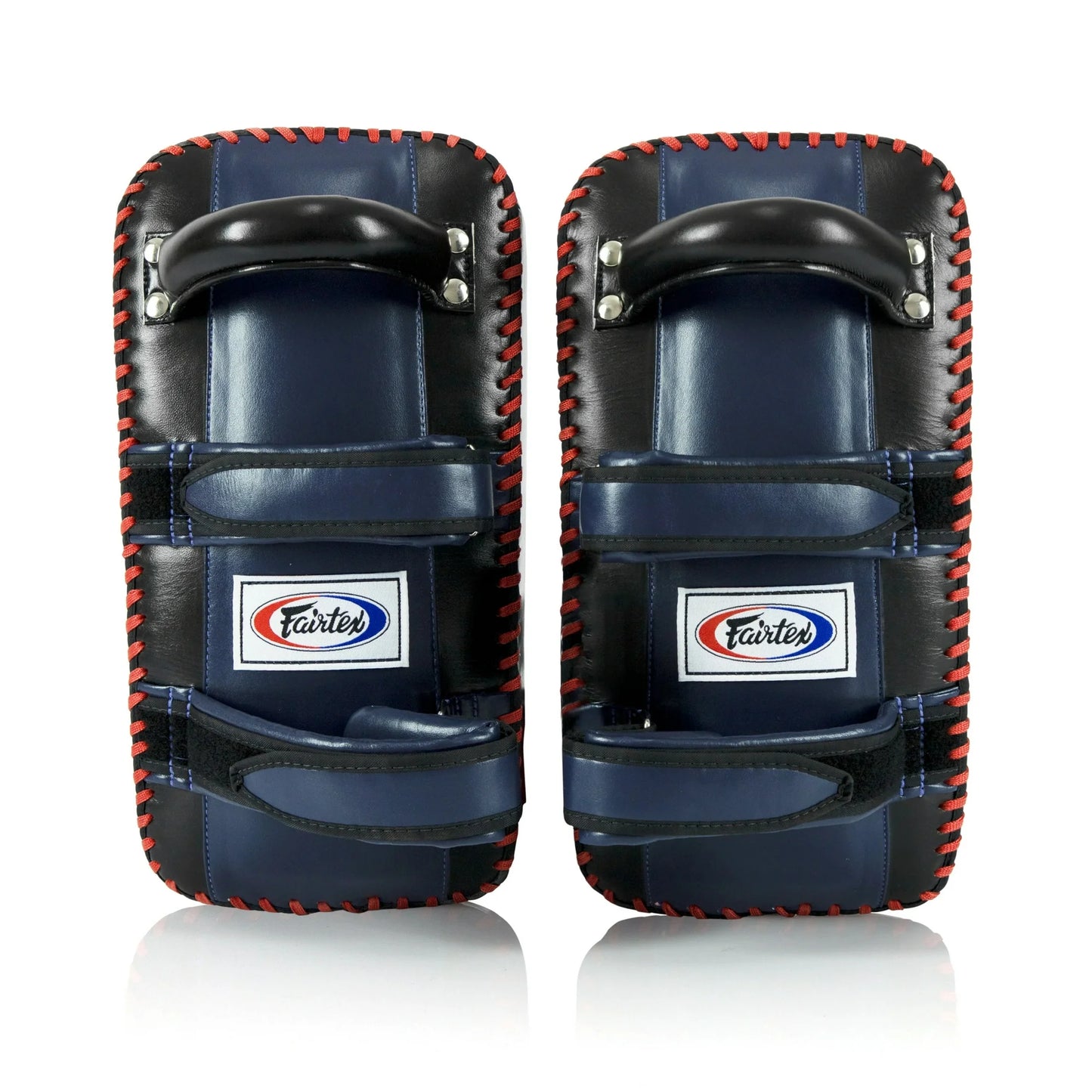 Fairtex CURVED KICK PADS (Black / Blue) - KPLC2