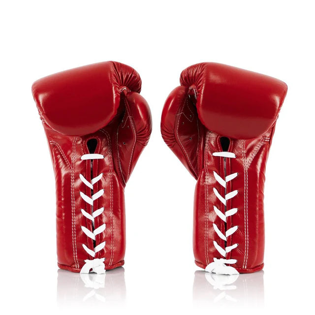 Fairtex BGL7-Pro Training Laced "Mexican Style" Gloves (Red)