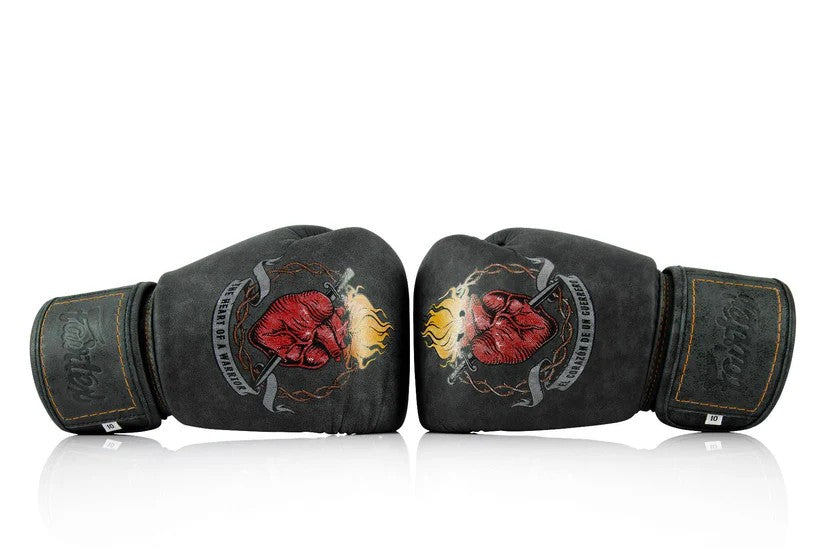 Fairtex BGV PREMIUM - MUAY THAI / BOXING GLOVES "Heart of Warrior" Premium Leather