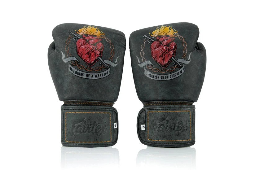 Fairtex BGV PREMIUM - MUAY THAI / BOXING GLOVES "Heart of Warrior" Premium Leather