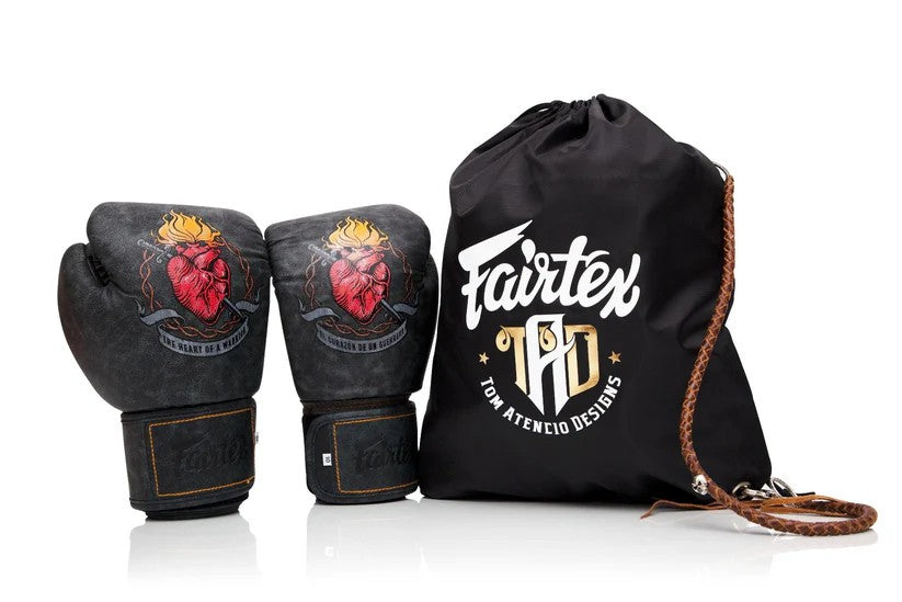 Fairtex BGV PREMIUM - MUAY THAI / BOXING GLOVES "Heart of Warrior" Premium Leather