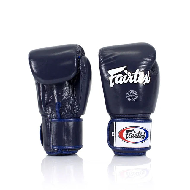*KIDS - Fairtex MUAY THAI / BOXING GLOVES (Blue) Premium Leather - BGV1