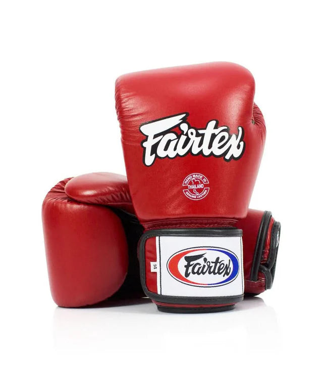 Fairtex BGV1R - Universal BREATHABLE - MUAY THAI / BOXING GLOVES (Colours) Premium Leather