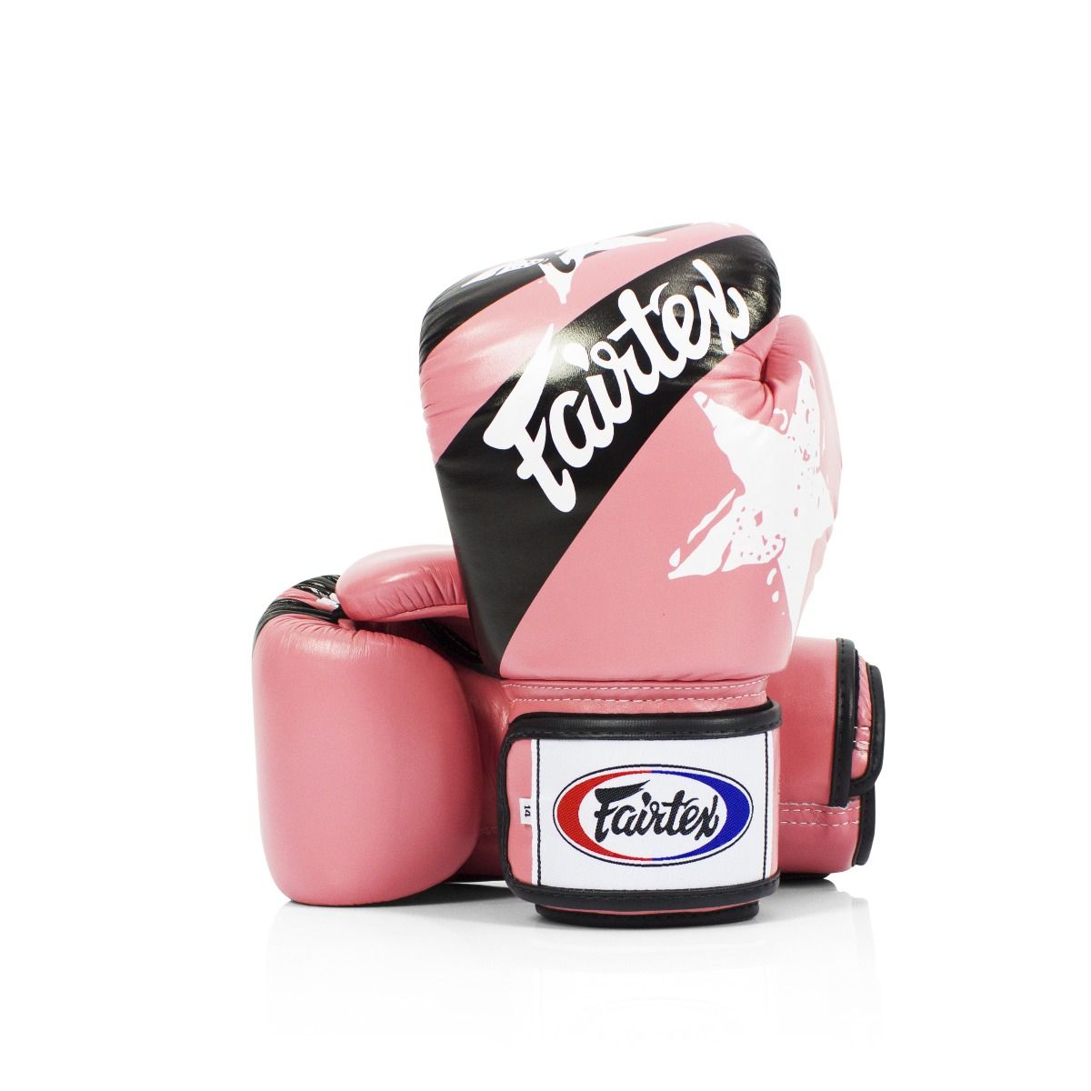 *KIDS Fairtex BGV1N - "Nation Prints" MUAY THAI / BOXING GLOVES (Pink) Premium Leather