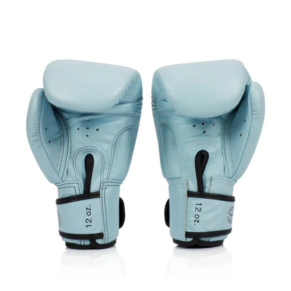 Fairtex LEATHER MUAY THAI / BOXING GLOVES (Pastel Blue) - BGV20